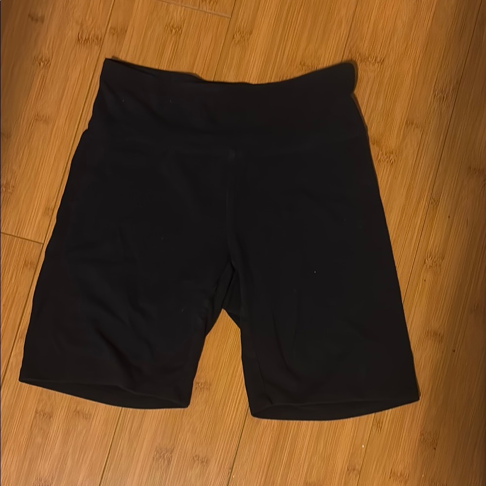 Aeropostale Black Bike Shorts with Elastic Waistband